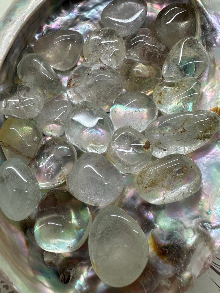 Topaz Silver Medium Tumble Stones
