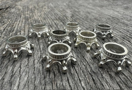 Mini Crystal Sphere Holders - Stainless Steel Display Stands