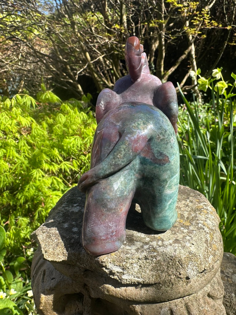 Ocean Jasper Handcarved Elephant