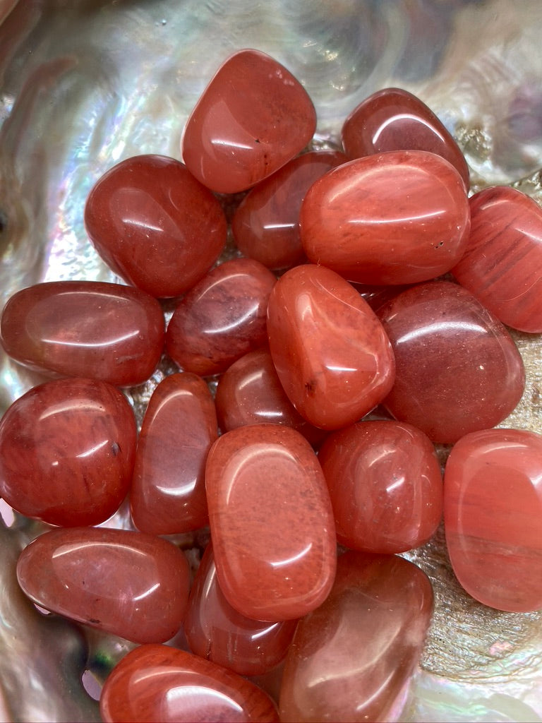 Quartz Cherry Tumble Stones