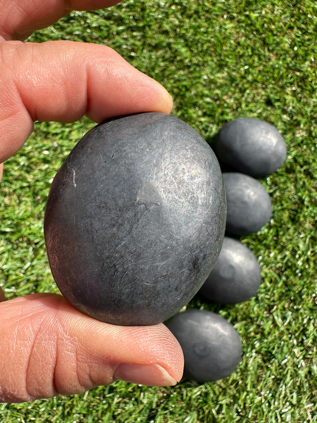 Shungite Palm Stones
