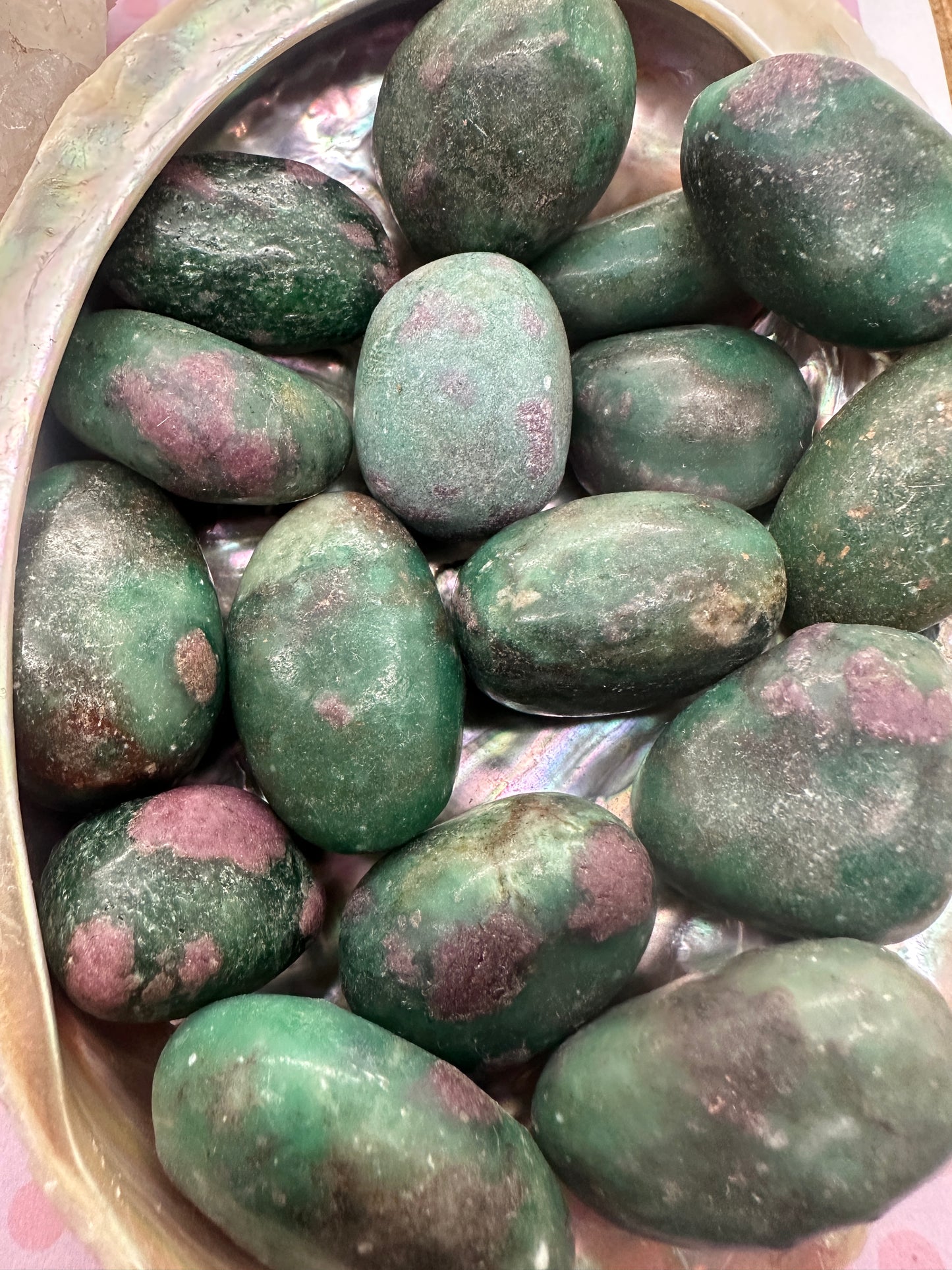 Ruby In Fuchsite Tumble Stones