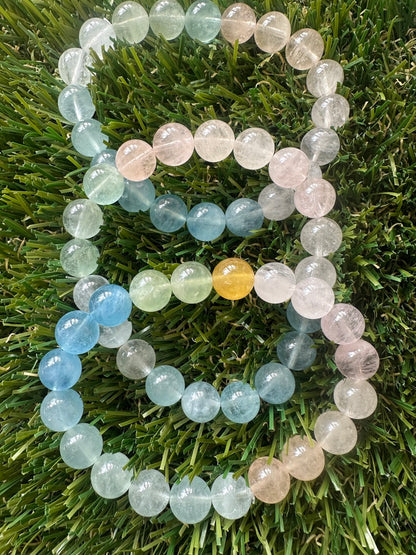 Morganite And Aquamarine Bracelets