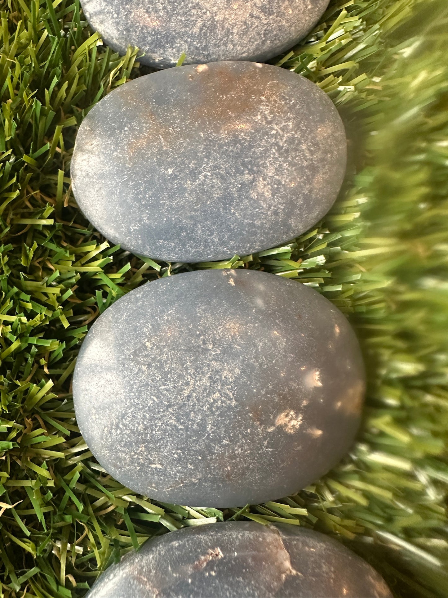 Angelite Palm Stones - The Stone Of Peace, Angels And Higher Connection
