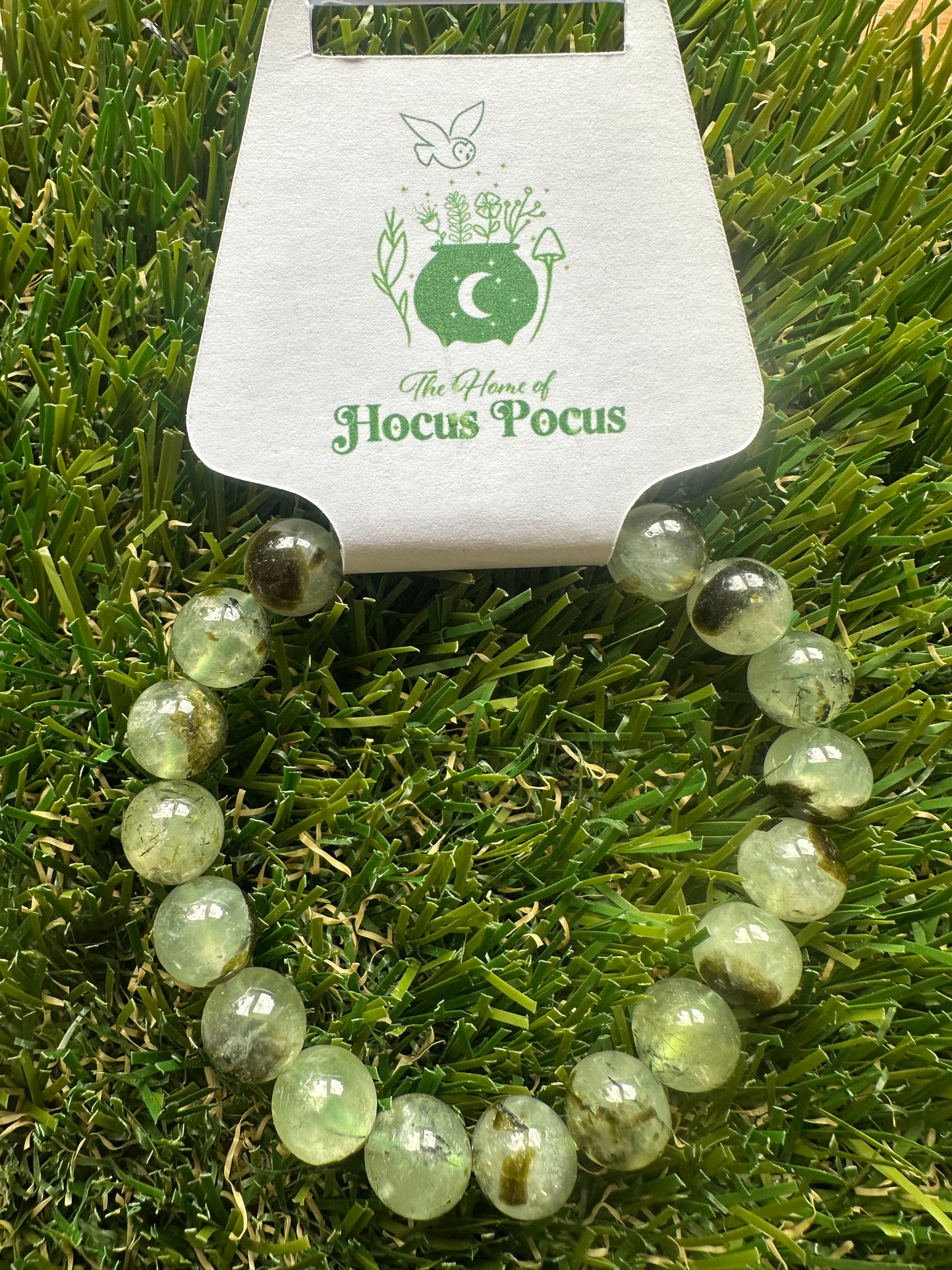 Prehnite And Epidote Bracelets