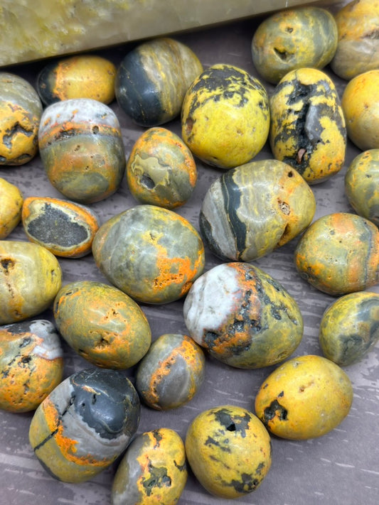 Jasper Bumble Bee Tumble Stones