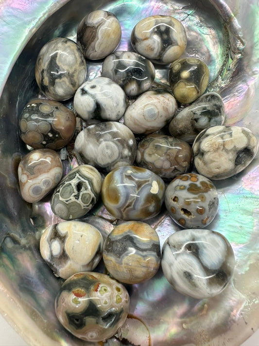 Jasper Ocean Orbicular Tumble Stones