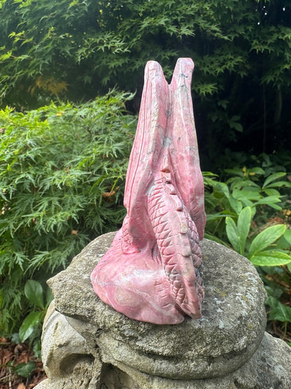 Peruvian Rhodonite Handcarved Dragon
