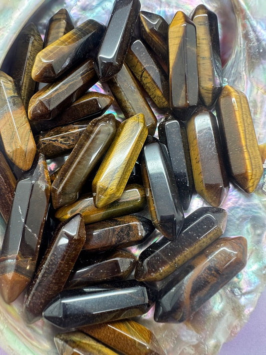 Tigers Eye Mini Double Terminated Points