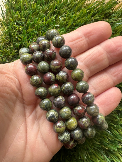 Jasper Dragons Blood Bracelet - 8mm
