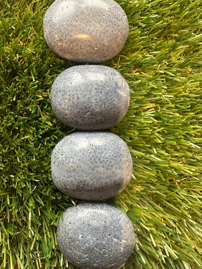 Blue Coral Jasper Palm Stones - Ocean Energy In The Palm Of Your Hand