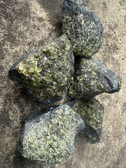 Peridot Raw And Natural Pieces