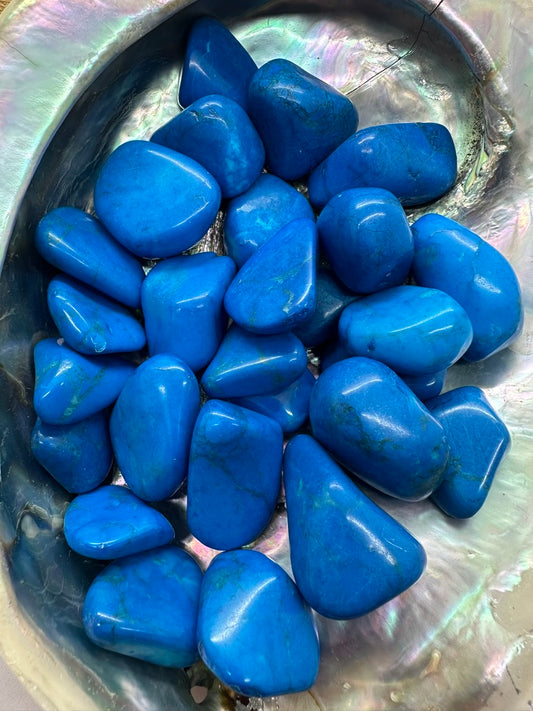 Howlite Blue Tumble Stones