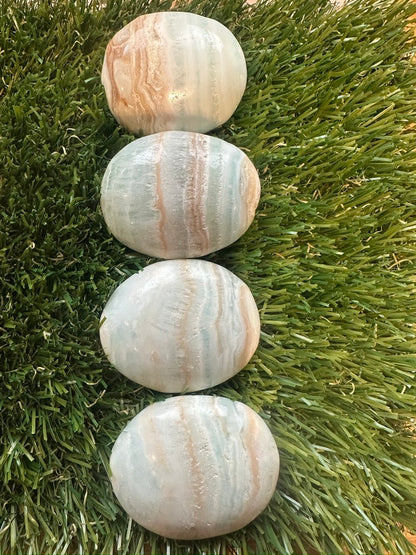 Caribbean Calcite Palm Stones - Adds A Calming Vibe To Your Space