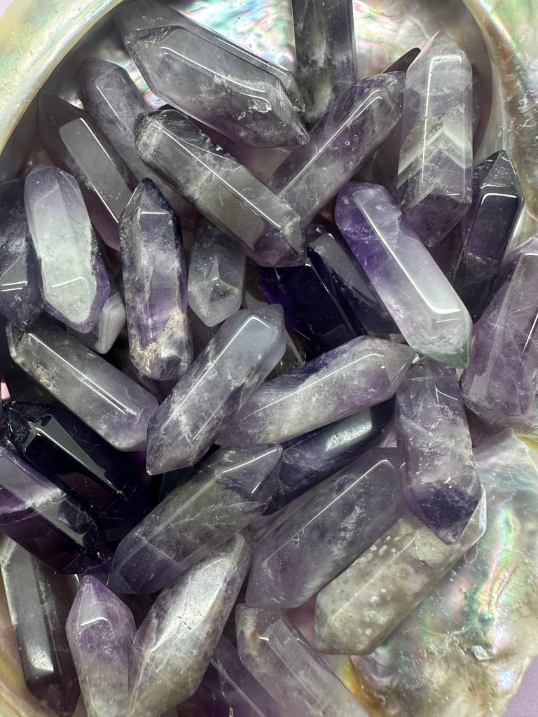 Amethyst Chevron Dream Mini Double Terminated Points