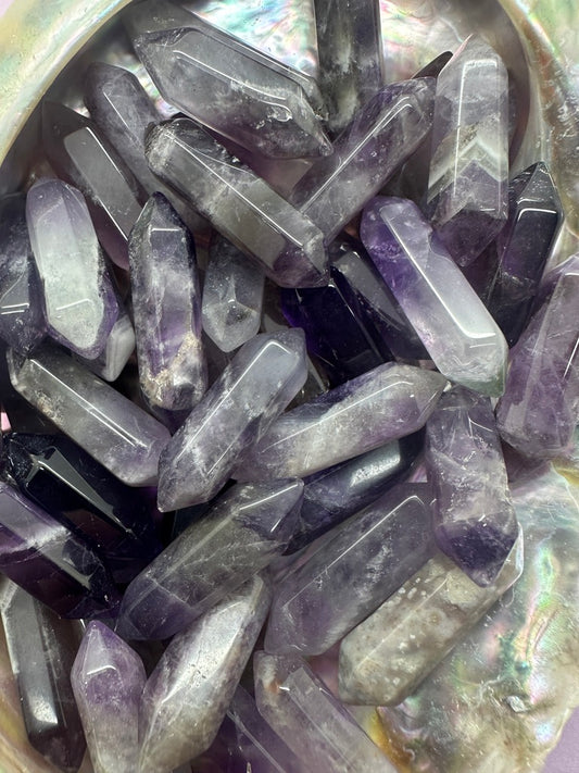 Amethyst Chevron Dream Mini Double Terminated Points