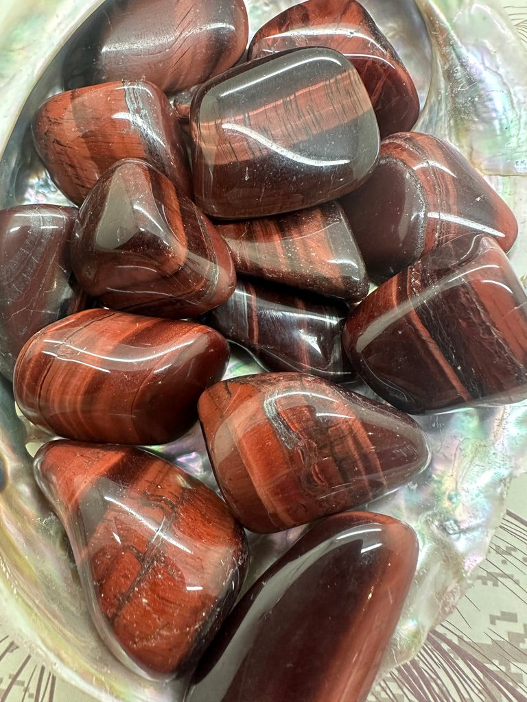 Tigers Eye Red Tumble Stones