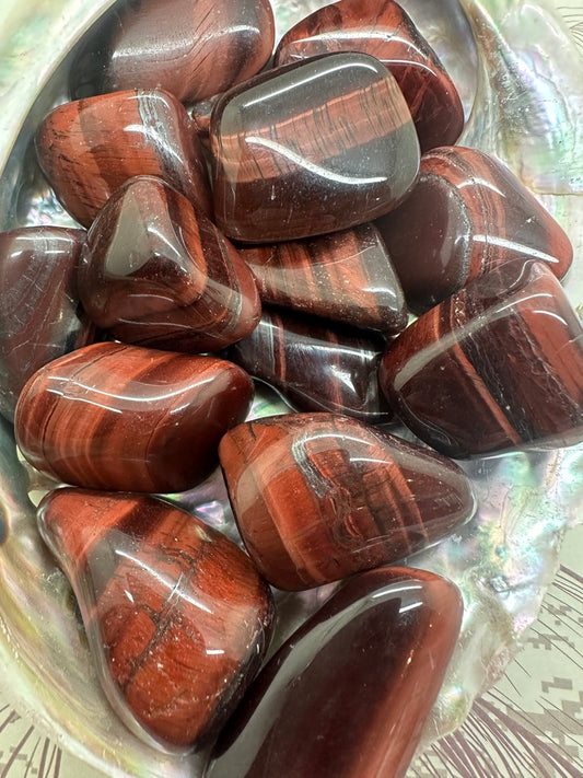 Tigers Eye Red Tumble Stones