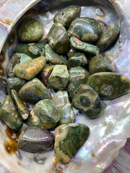 Jasper Rhyolite Rainforest Tumble Stones