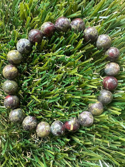 Jasper Dragons Blood Bracelet - 8mm