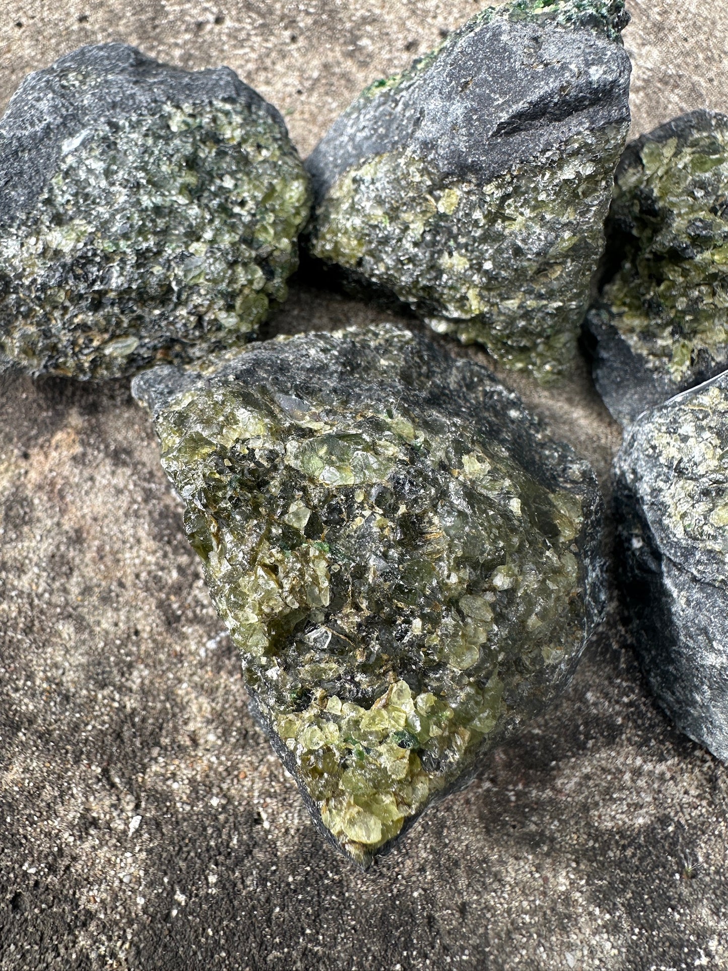 Peridot Raw And Natural Pieces