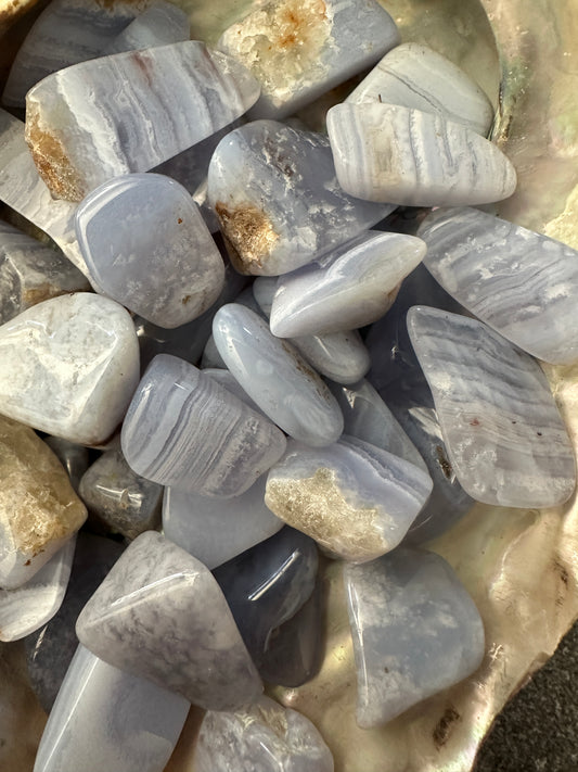Agate Blue Lace Tumble Stones