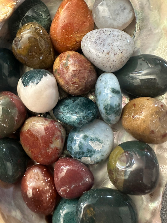 Agate Moss Tumble Stones