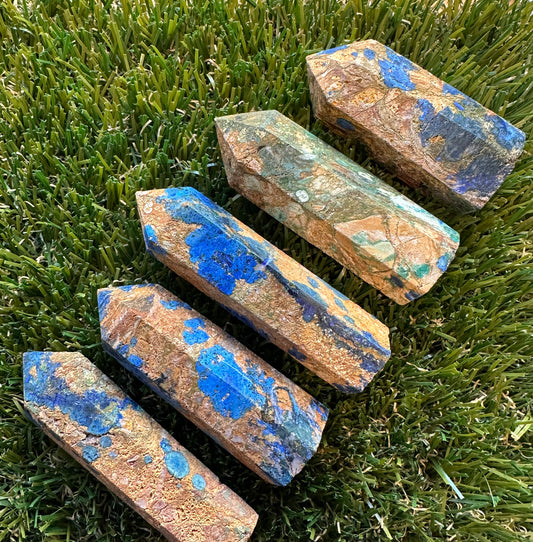 Azurite Jasper Points