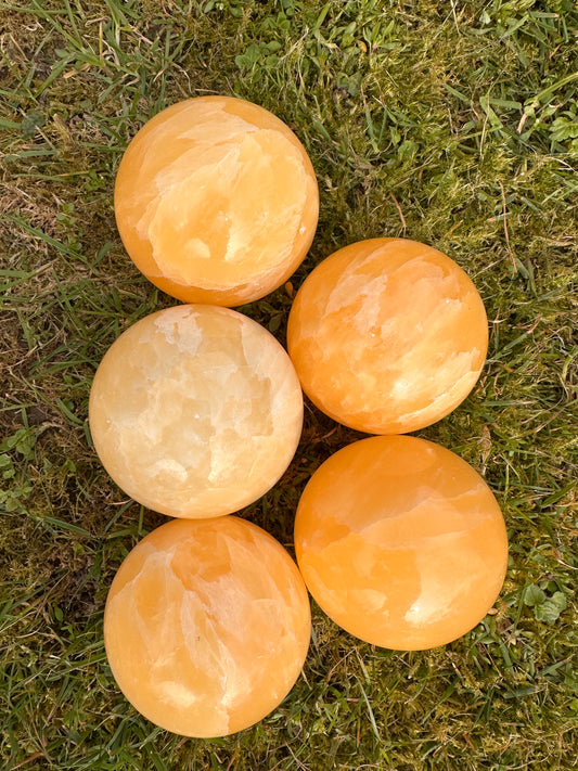 Calcite Orange Spheres