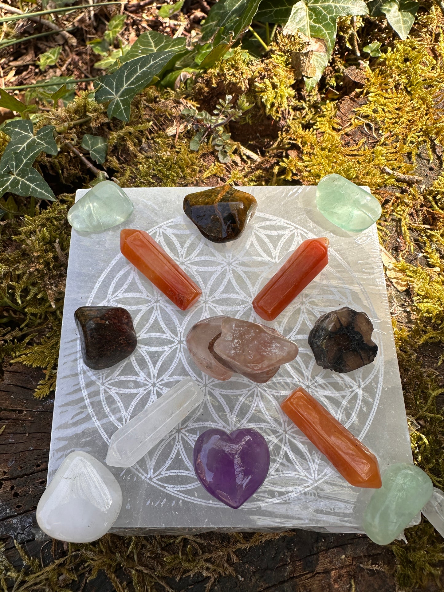 Crystal Grid For Courage, Strength And Fearlessness