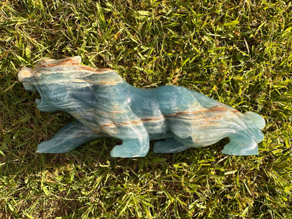 Aquatine Lemurian Calcite Tiger
