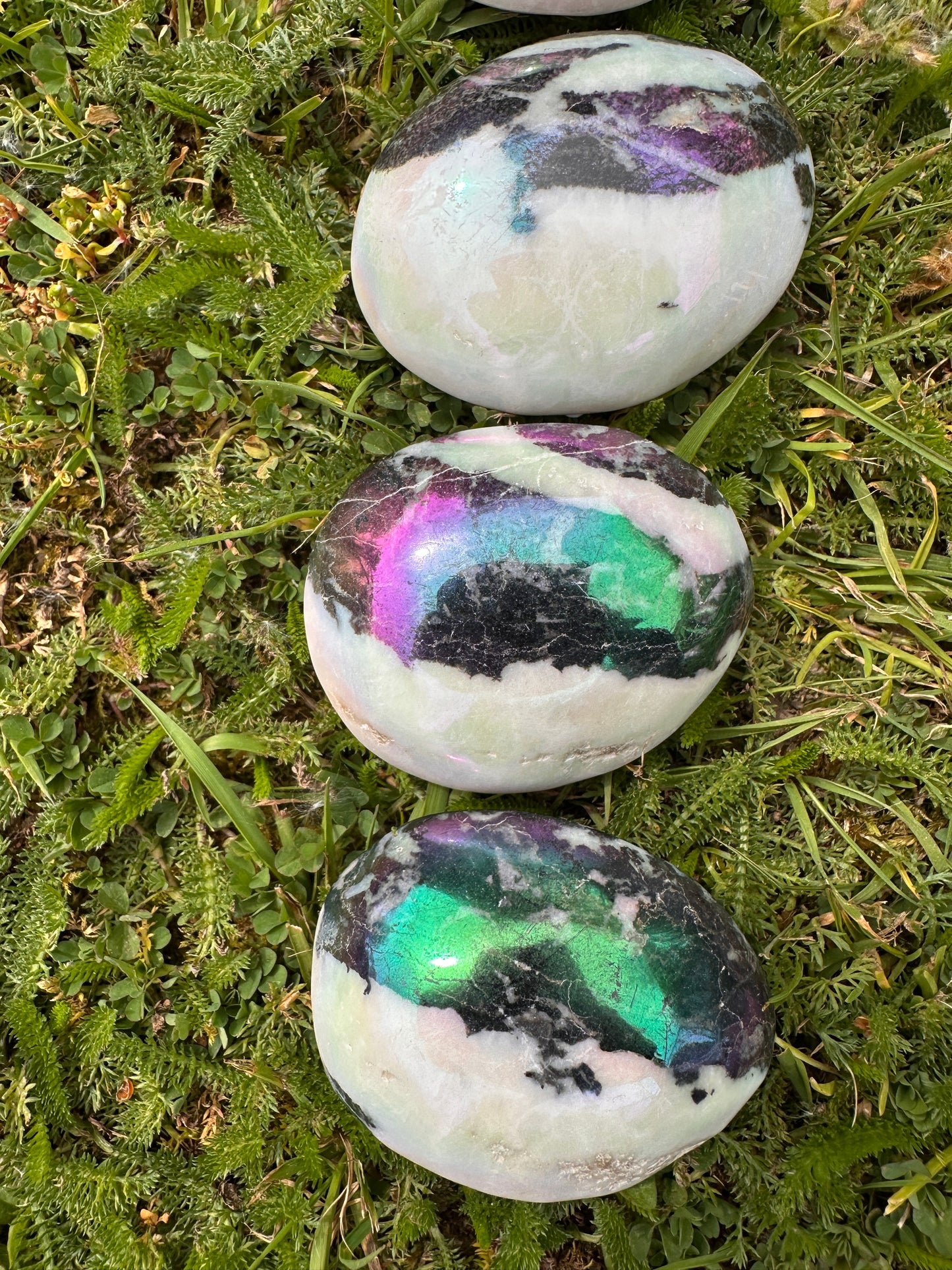 Jasper Aura Zebra Palm Stones