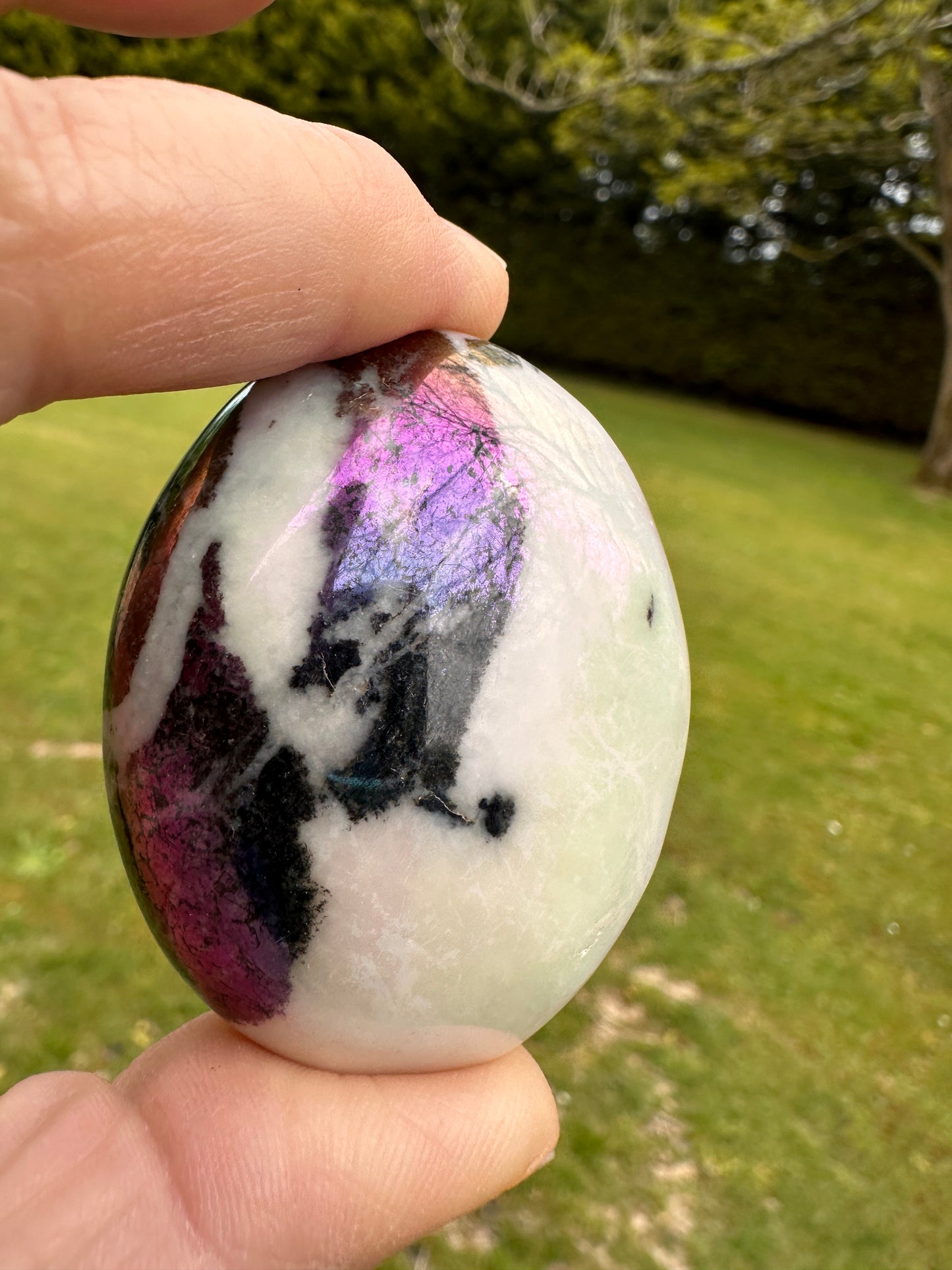 Jasper Aura Zebra Palm Stones
