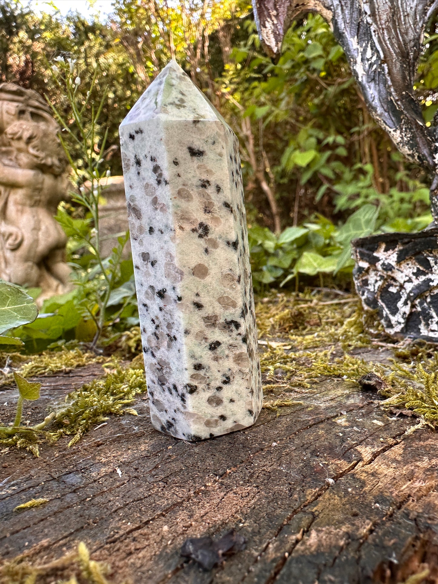 Kiwi Or Sesame Jasper Points - Stone of Tranquility