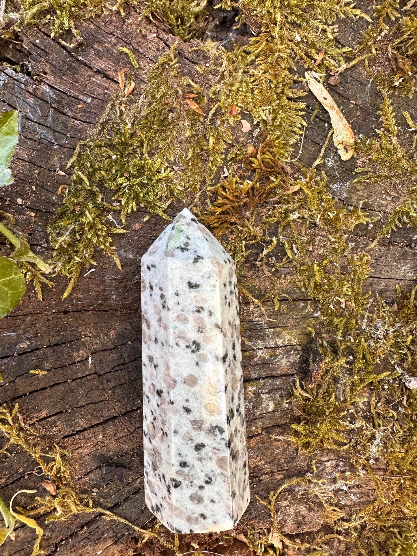 Kiwi Or Sesame Jasper Points - Stone of Tranquility