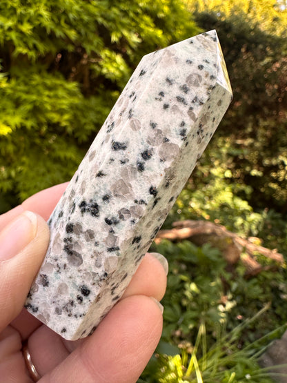 Kiwi Or Sesame Jasper Points - Stone of Tranquility