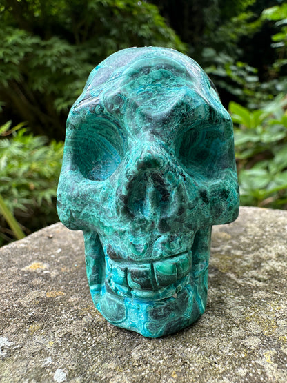 Chrysocolla Crystal Skull