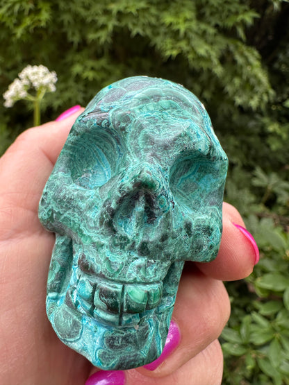 Chrysocolla Crystal Skull