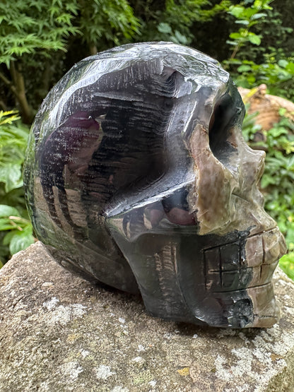 Agate Volcanic Skull