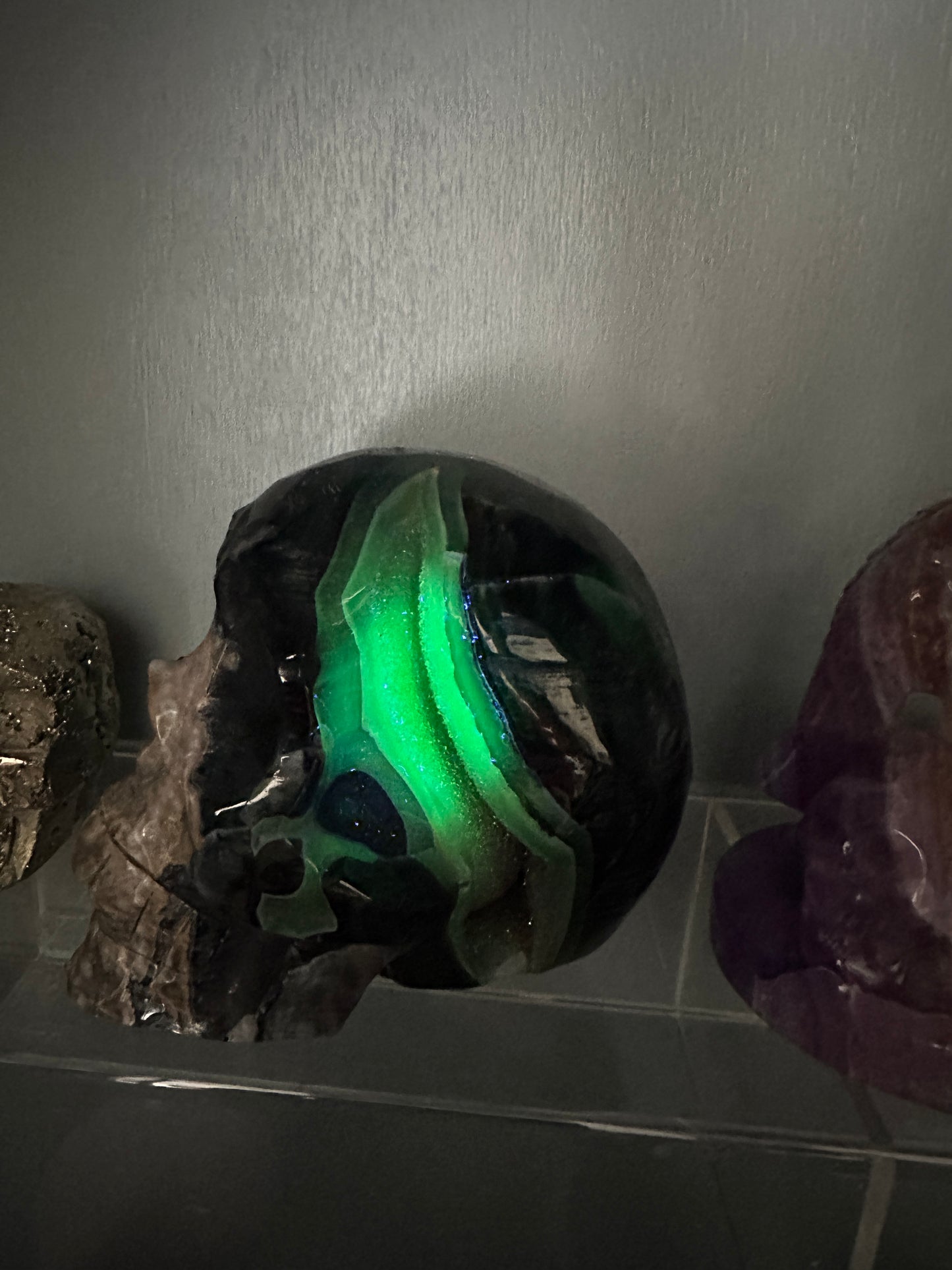 Agate Volcanic Skull
