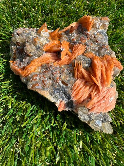 Cerussite, Baryte, Galeno And Sandstone Specimen Raw and Natural Piece