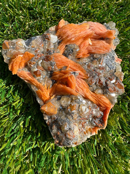 Cerussite, Baryte, Galeno And Sandstone Specimen Raw and Natural Piece