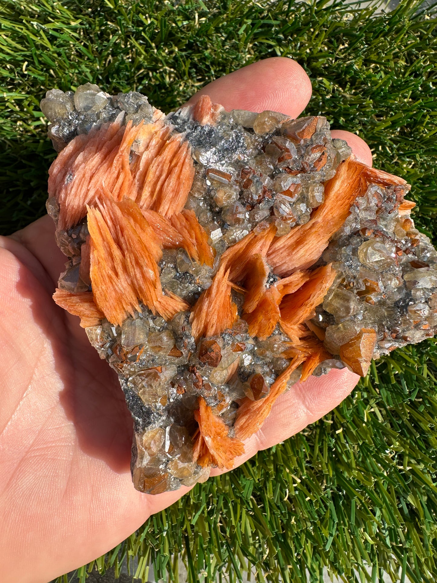 Cerussite, Baryte, Galeno And Sandstone Specimen Raw and Natural Piece