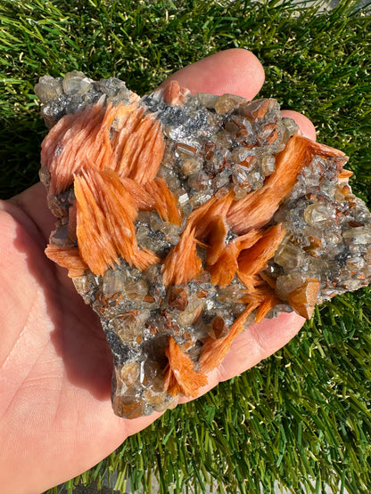 Cerussite, Baryte, Galeno And Sandstone Specimen Raw and Natural Piece