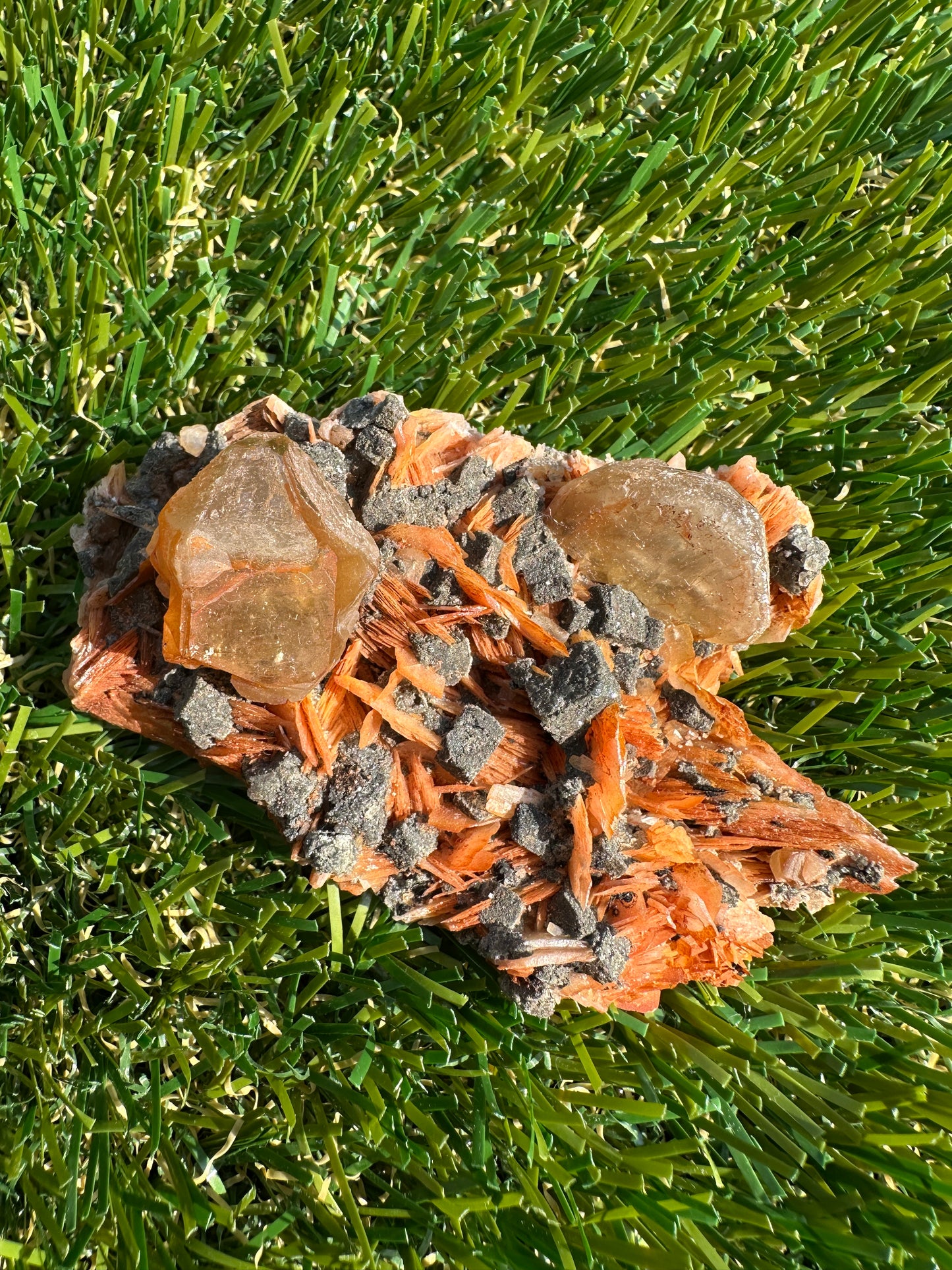 Cerussite, Baryte, Galeno And Sandstone Specimen Raw and Natural Piece