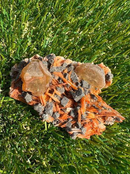 Cerussite, Baryte, Galeno And Sandstone Specimen Raw and Natural Piece