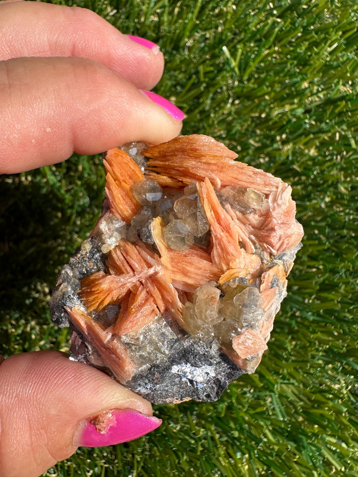Cerussite, Baryte, Galeno And Sandstone Specimen Raw and Natural Piece