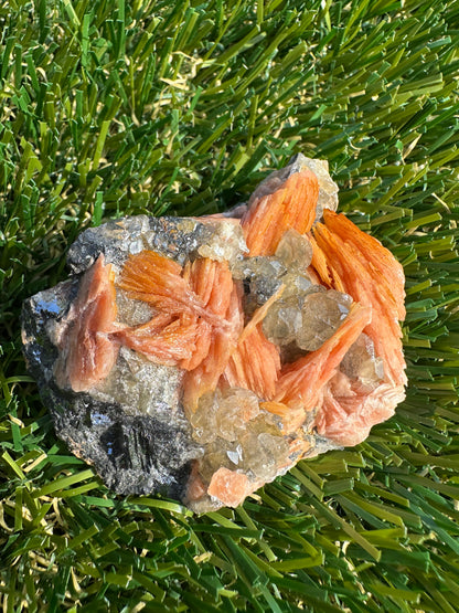 Cerussite, Baryte, Galeno And Sandstone Specimen Raw and Natural Piece