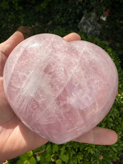 Rose Quartz Extra Large Heart