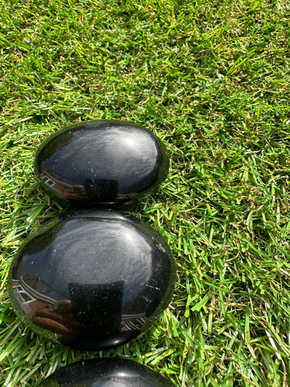 Obsidian Black Palm Stones
